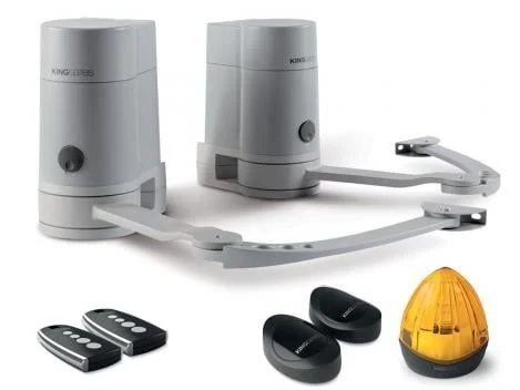 Ce contine un kit de automatizare porti batante cu brat articulat KING GATES MINIMODUS?