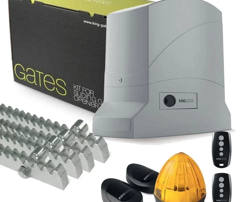 Kit automatizare poarta culisanta 600 kg + 4m cremaliera, King Gates